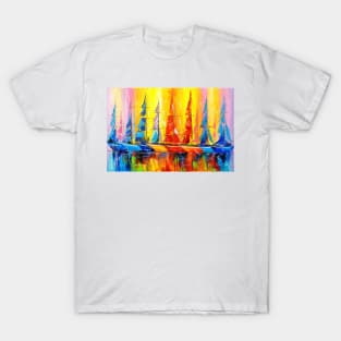 Rainbow boat T-Shirt